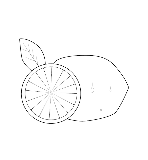 Lemon Coloring page – fun and educational printable for children