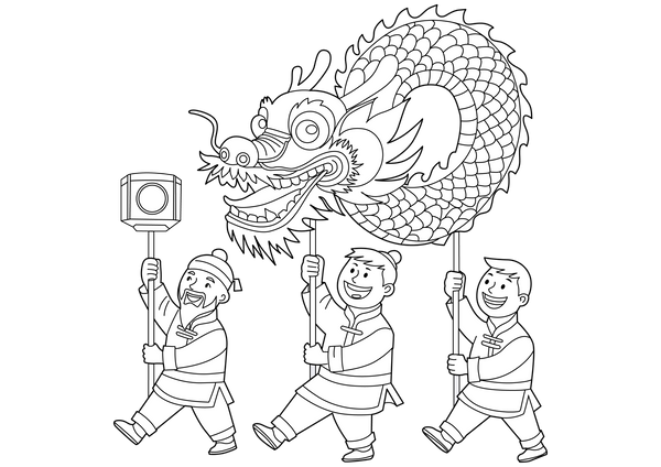 China Dragon coloring page – fun and educational printable for children