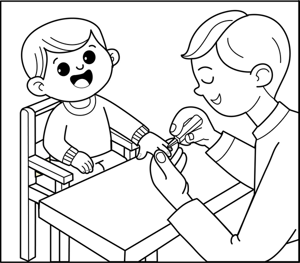 Nail Hygiene coloring page – fun and educational printable for children