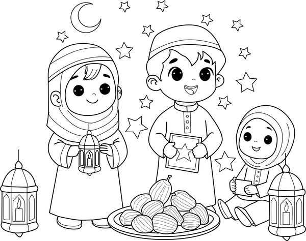 Printable Muslim Religion Coloring Book