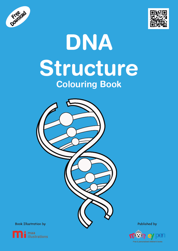 DNA Structure Coloring Book – Instant Download