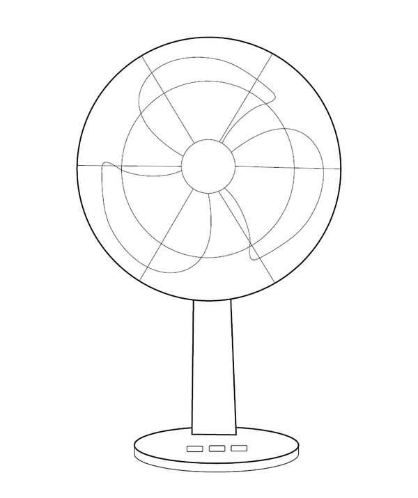 Fan Coloring page – fun and educational printable for children