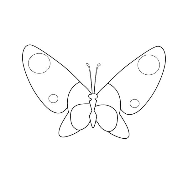Butterfly coloring page – fun and educational printable for children