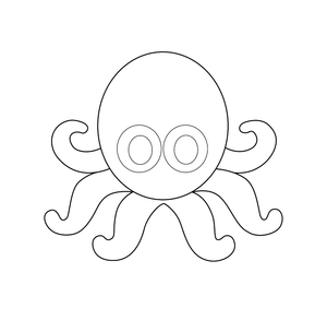 Octopus Coloring page – fun and educational printable for children