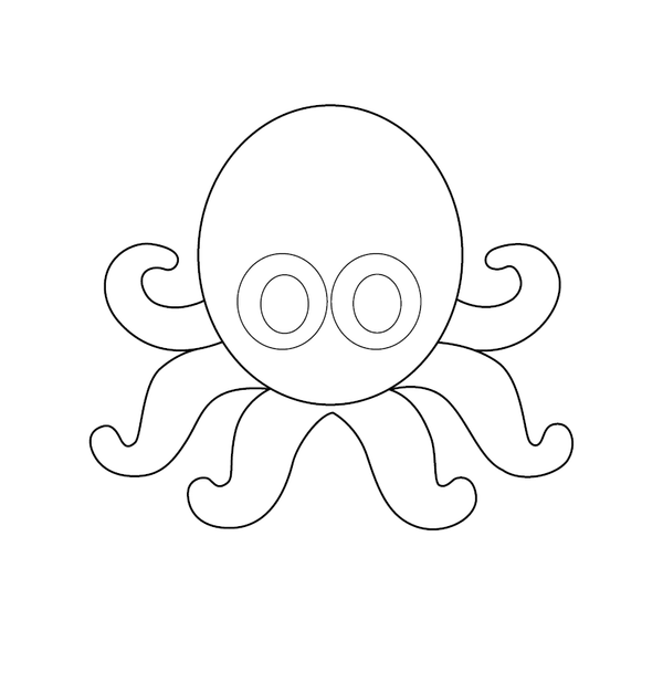 Octopus Coloring page – fun and educational printable for children