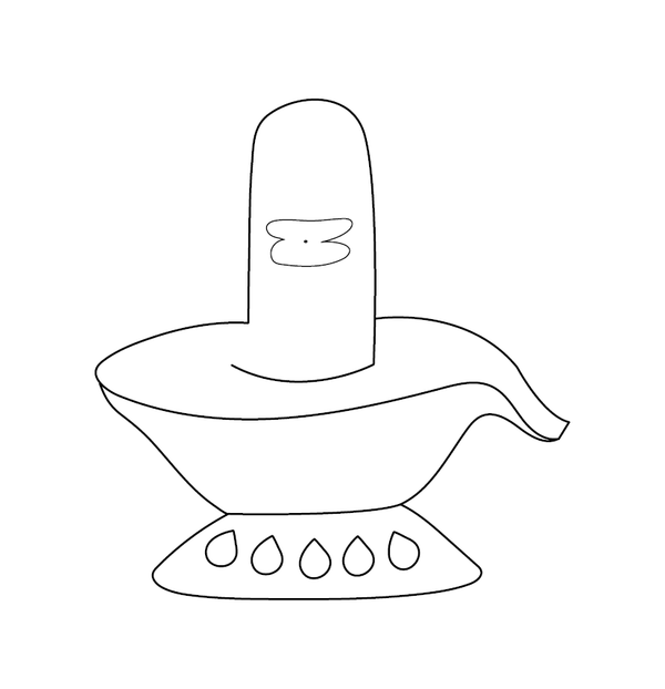 Shiva Lingam coloring page – fun and educational printable for children
