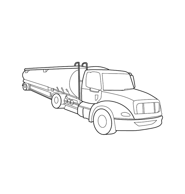 Trucks and Cars Coloring Book – Printable PDF
