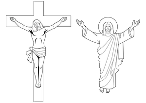 Crucifixion And Resurrection Of Jesus Christ coloring page – fun and educational printable for children