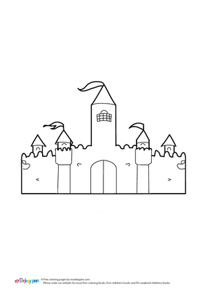 Castle Coloring Image