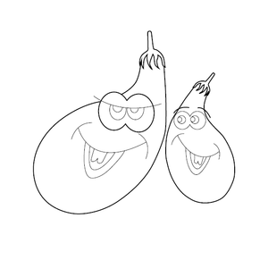 Eggplant Coloring Page