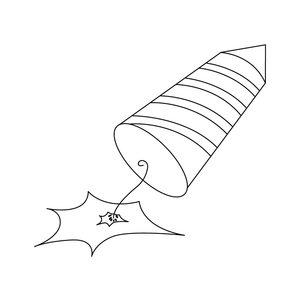 Free  Fire Cracker coloring page – fun and educational printable for children