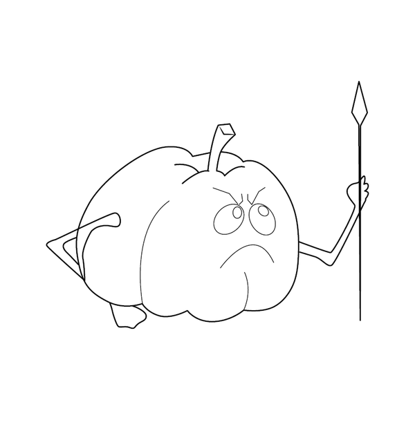 Halloween Pumpkin coloring page – fun and educational printable for children