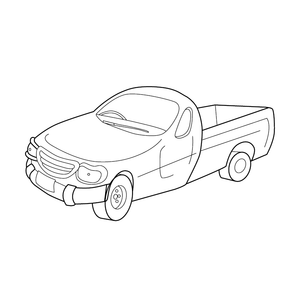 Truck coloring page – transportation-themed printable for kids