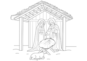 Bethlehem Coloring Page- fun and educational Printable for Childre
