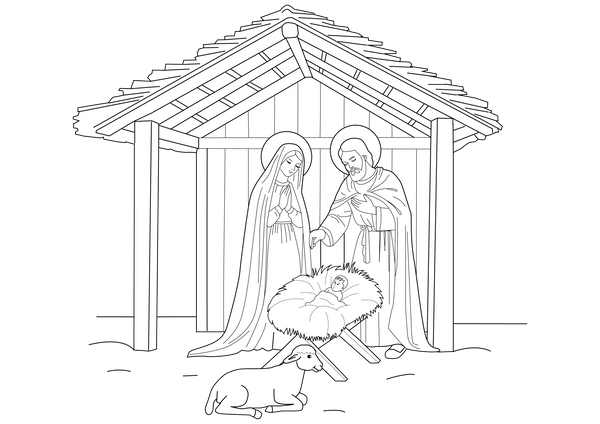 Bethlehem Coloring Page- fun and educational Printable for Childre