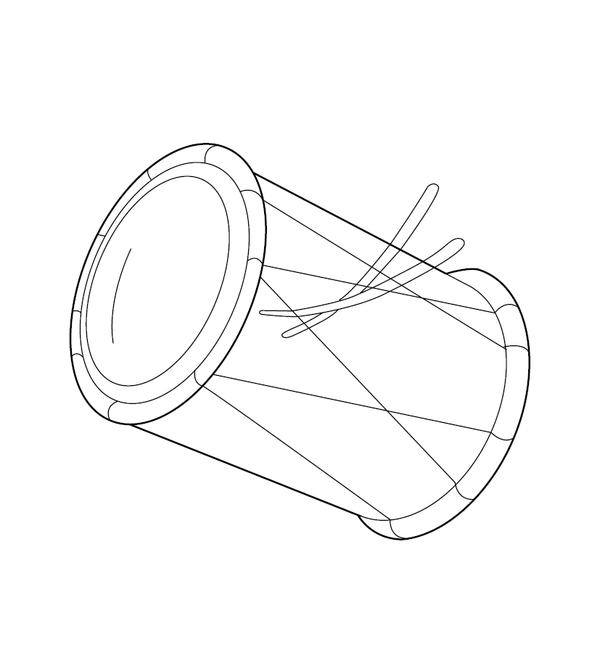 Damru Drums Coloring page – fun and educational printable for children