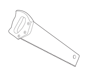Hand Saw coloring page – fun and educational printable for children