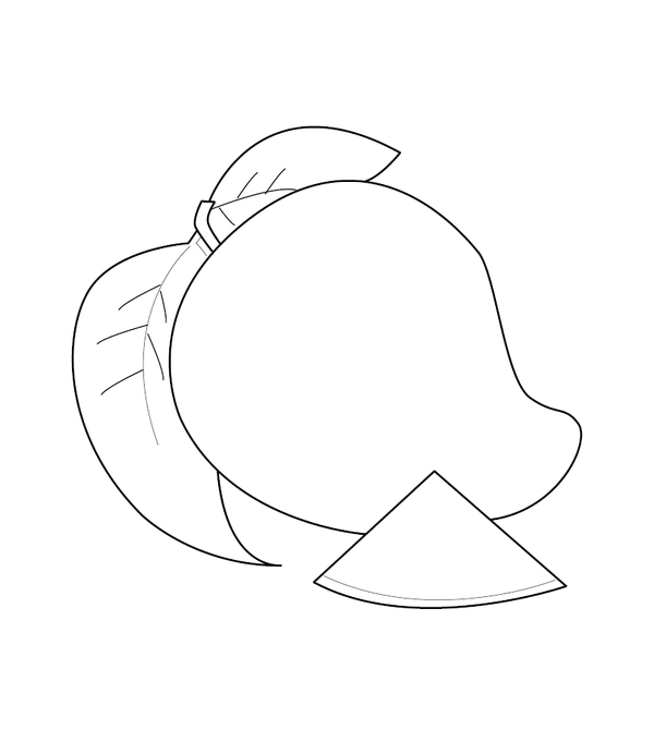 Mango Coloring Page For Kids – fun and educational printable for children