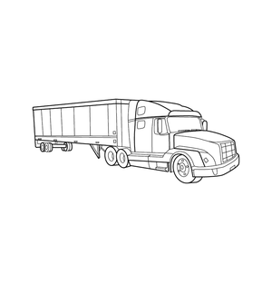 Truck Coloring page  – transportation-themed printable for kids