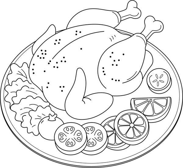 Chicken coloring page – fun and educational printable for children