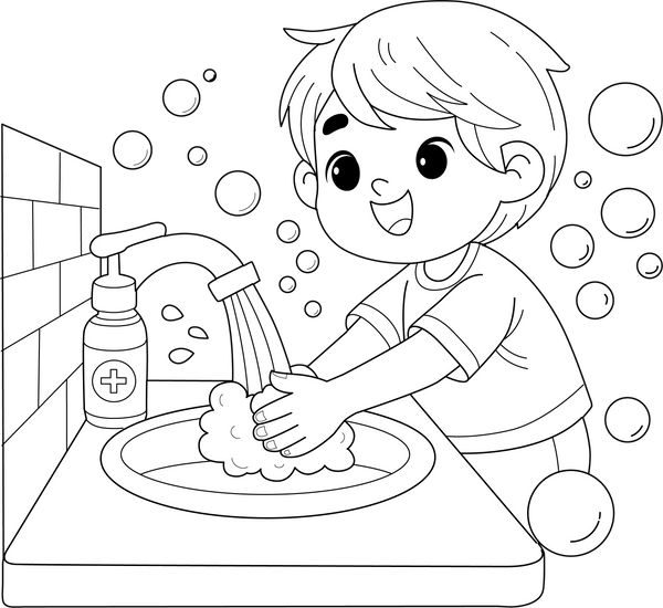 Good Habit Coloring Book – Print at Home