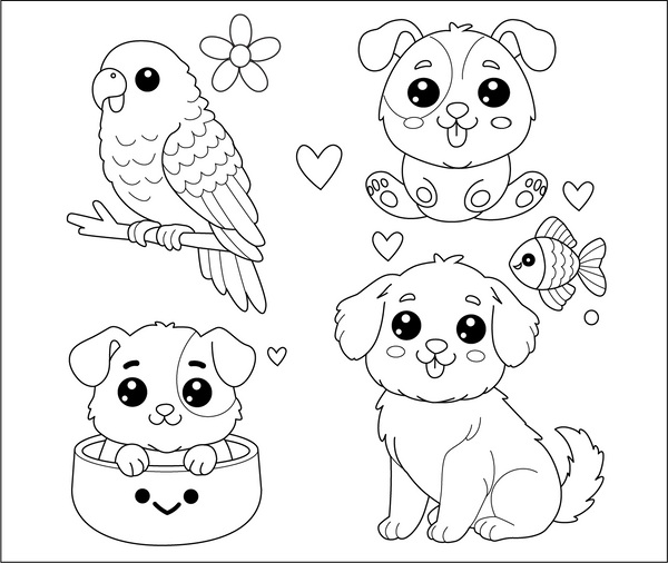 Free Kawaii Coloring Book PDF