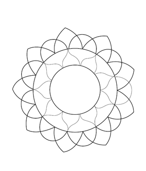 Rangoli Coloring Page