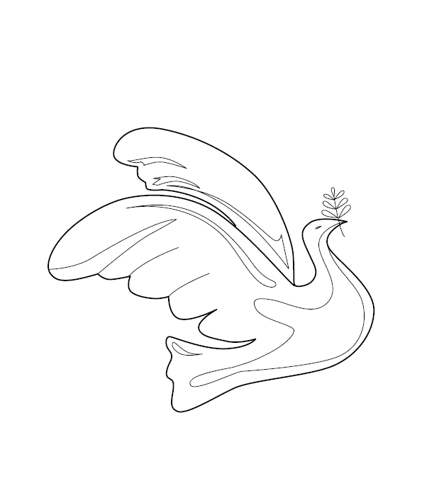 Dove Coloring Page
