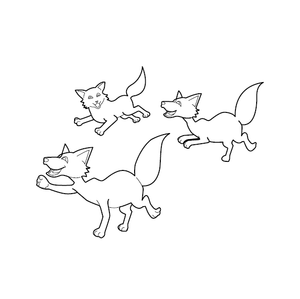 Fox Coloring Picture for Kids