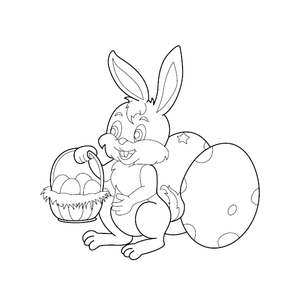 Rabbit Coloring Picture