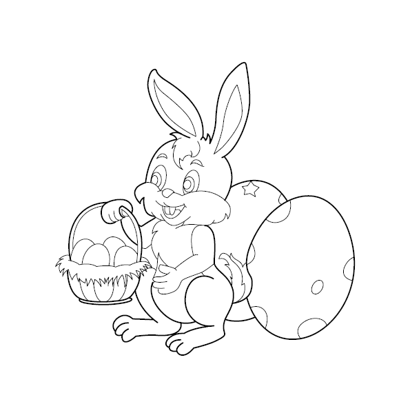 Rabbit Coloring Picture