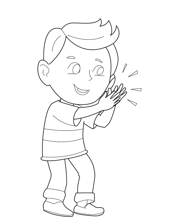 Action Words Coloring Book – PDF