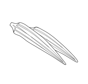 Ladies Finger coloring page – fun and educational printable for children