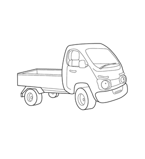 Truck Coloring page   – transportation-themed printable for kids