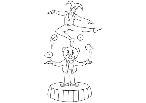 Circus Coloring Book -PDF