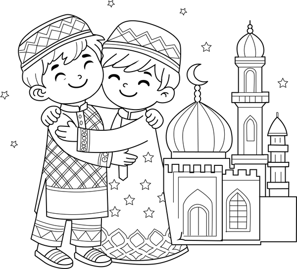 Printable Muslim Religion Coloring Book