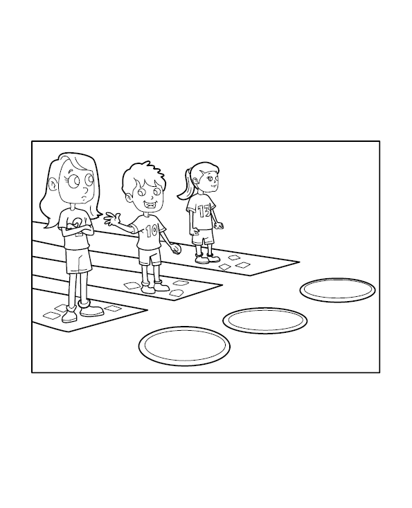 Sports Coloring Picture