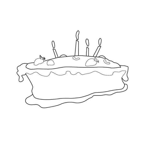 Printable Cakes & Ice Cream Coloring Book