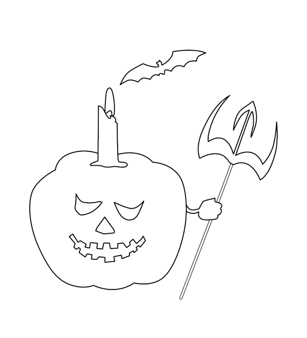 Halloween Pumpkin coloring page – fun and educational printable for children