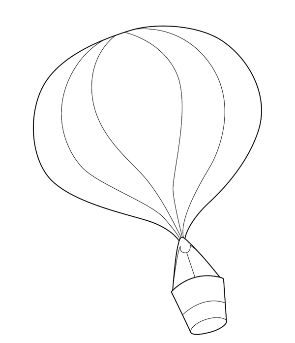 Hot Air Balloon Coloring page – fun and educational printable for children