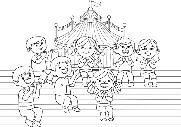 Circus Coloring Book -PDF
