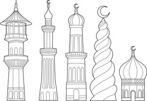 Minarets coloring page – fun and educational printable for children