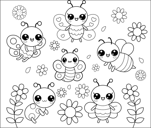 Free Kawaii Coloring Book PDF