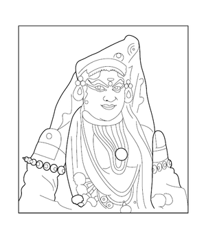 Free Printable Kathakali Picture