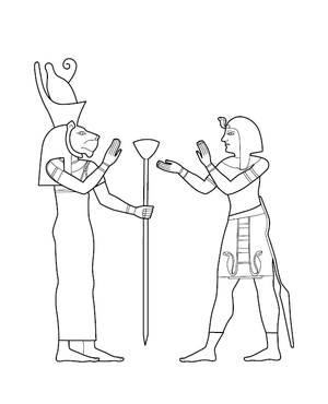 Ancient Egypt Coloring Picture