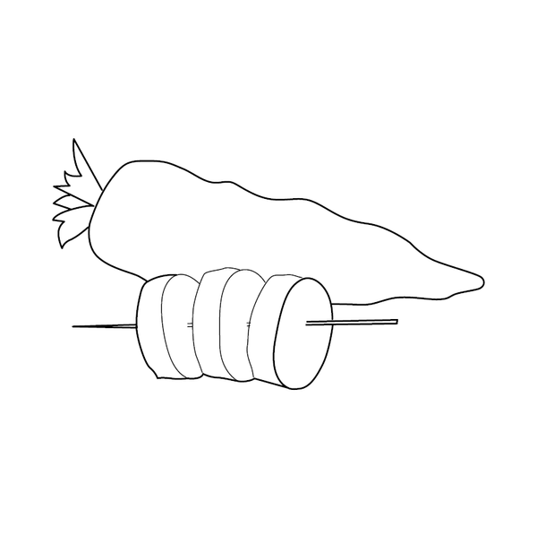 Carrot Coloring page – transportation-themed printable for kids