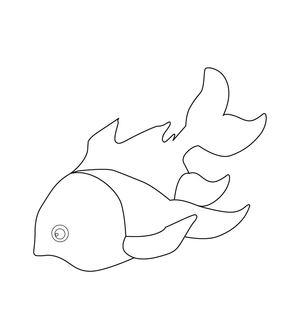 Fish Coloring page – printable aquatic animal art for kids