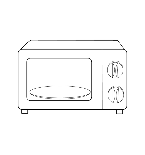 Microwave Coloring page – fun and educational printable for children