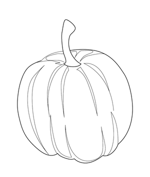 Pumpkin  For Kids coloring page – fun and educational printable for children