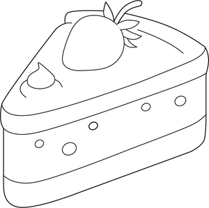 Cheese Cake coloring page – fun and educational printable for children